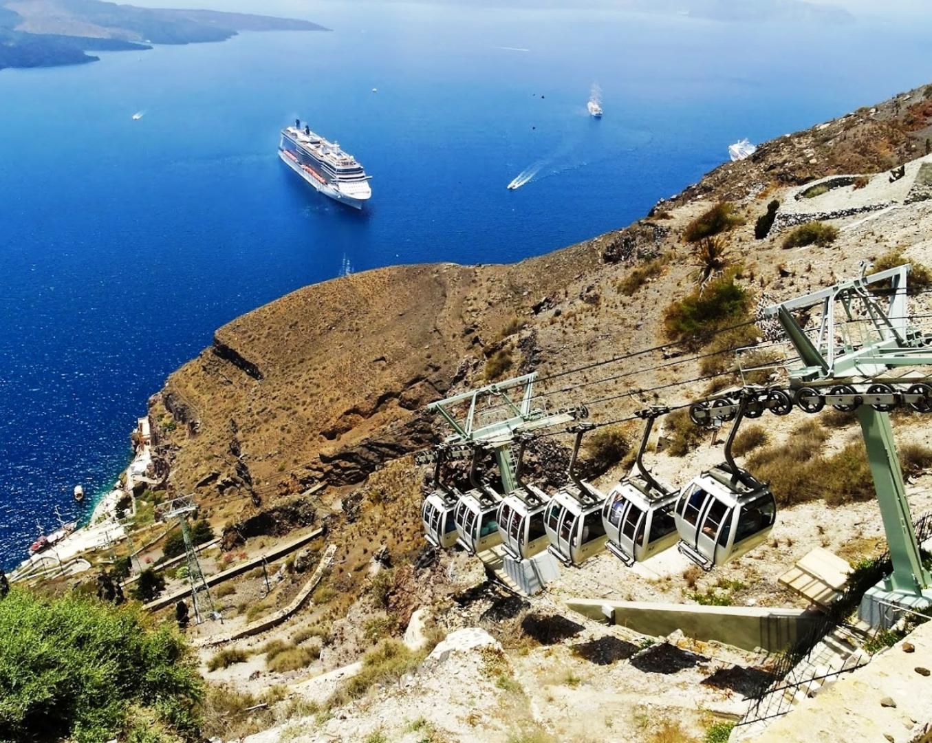 Santorini Cable Car (Thera) South Aegean Santorini Greece marinatips.sk